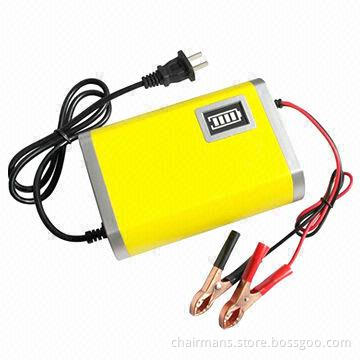 12V/6A Car Battery Charger with 14.4V Output Voltage, Short-circuit, Over-temperature Protections